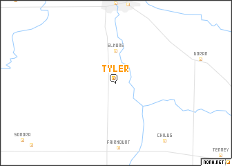 map of Tyler
