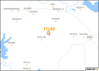 map of Tyler