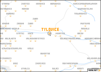map of Tylovice