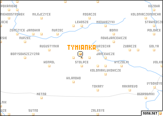 map of Tymianka