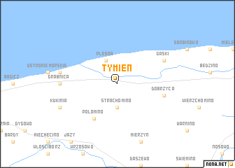 map of Tymień