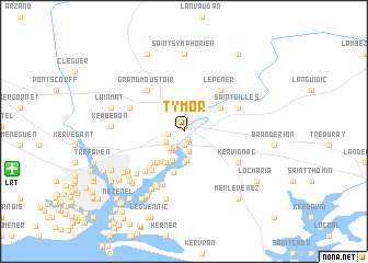 map of Ty-Mor