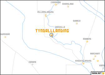 map of Tyndall Landing