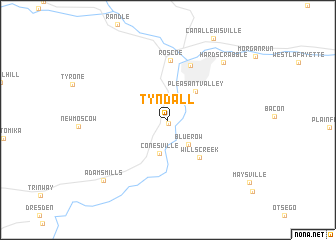 map of Tyndall