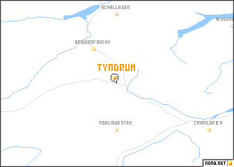 map of Tyndrum