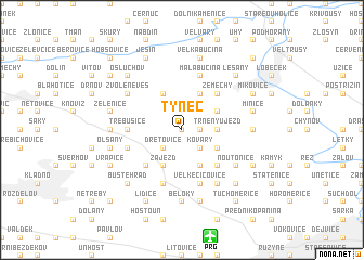 map of Týnec