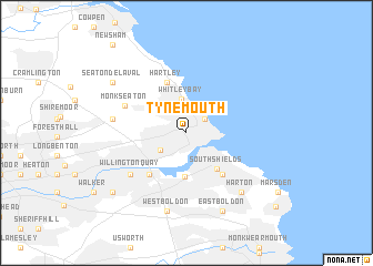 map of Tynemouth