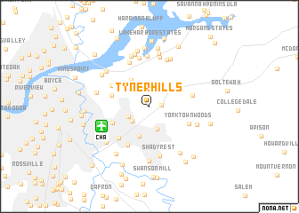 map of Tyner Hills