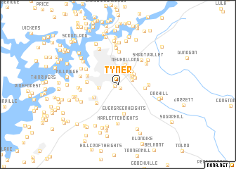 map of Tyner