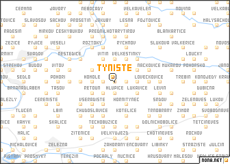 map of Týniště