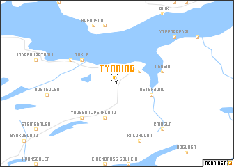 map of Tynning