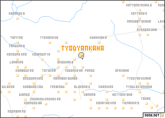 map of Tyodyankaha