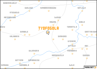 map of Tyofogola