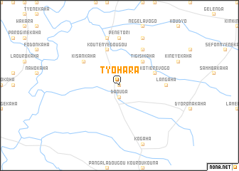 map of Tyohara