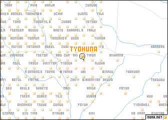 map of Tyohuna