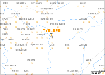 map of Tyolweni