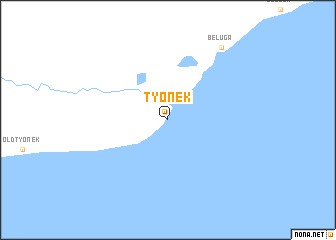 map of Tyonek