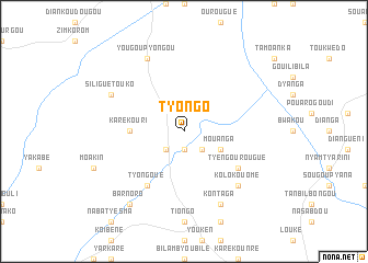 map of Tyongo