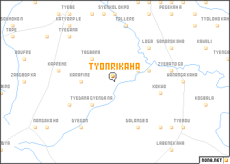 map of Tyonrikaha