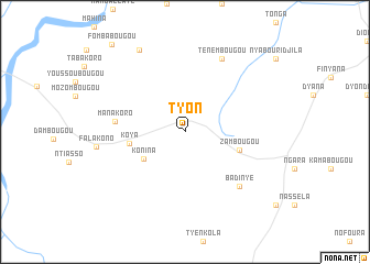 map of Tyon