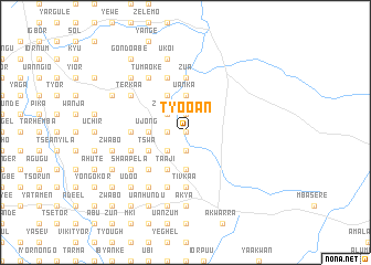 map of Tyooan