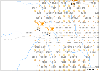 map of Tyor