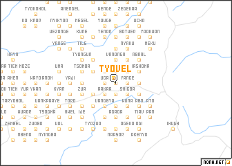 map of Tyovel