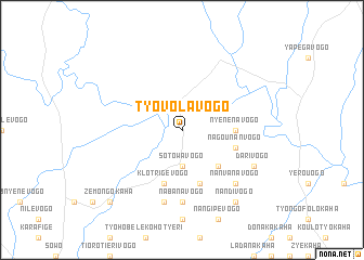 map of Tyovolavogo