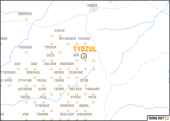 map of Tyozul
