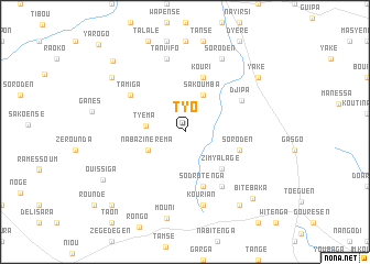 map of Tyo