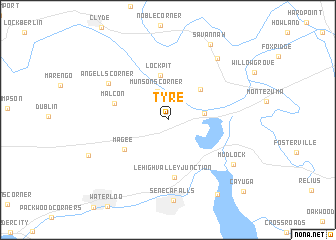 map of Tyre