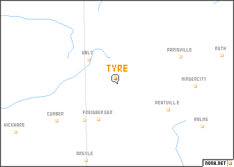 map of Tyre