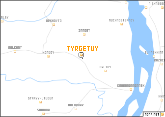 map of Tyrgetuy