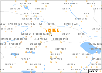 map of Tyringe