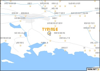 map of Tyringe