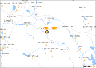 map of Tyringham