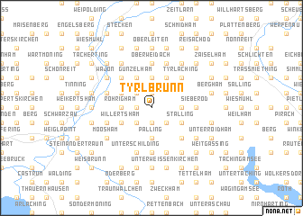map of Tyrlbrunn