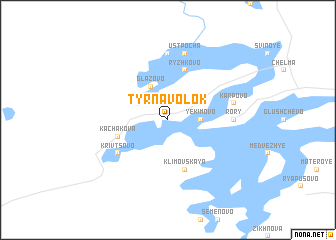 map of Tyrnavolok