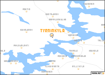 map of Tyrninkylä