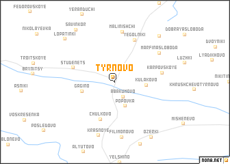 map of Tyrnovo