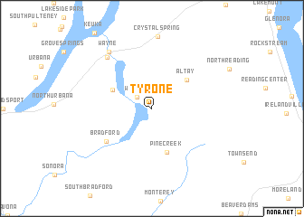 map of Tyrone