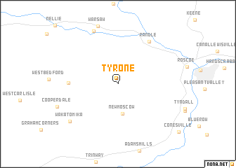 map of Tyrone