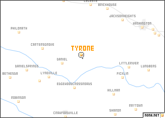 map of Tyrone