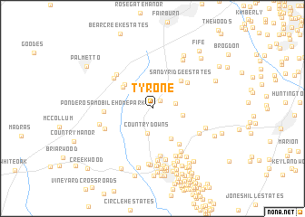 map of Tyrone