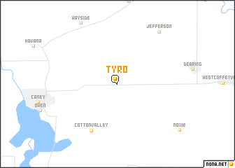 map of Tyro