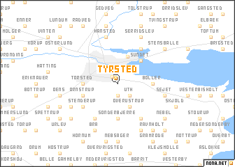 map of Tyrsted