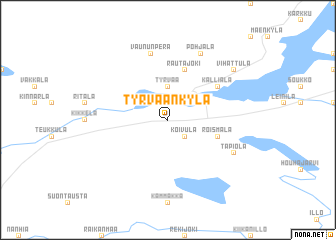 map of Tyrväänkylä