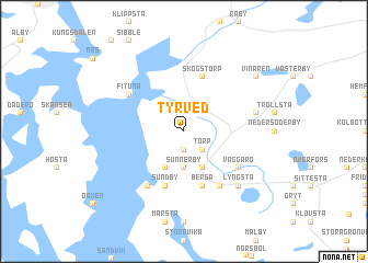 map of Tyrved