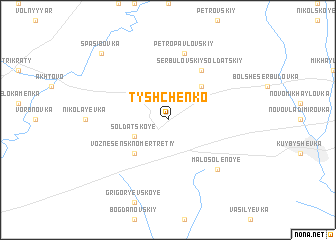 map of Tyshchenko