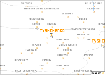 map of Tyshchenko